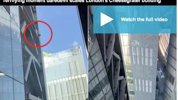 伦敦金融城惊魂一刻！一男子徒手攀登50层高楼！10月伦敦地铁再罢工......