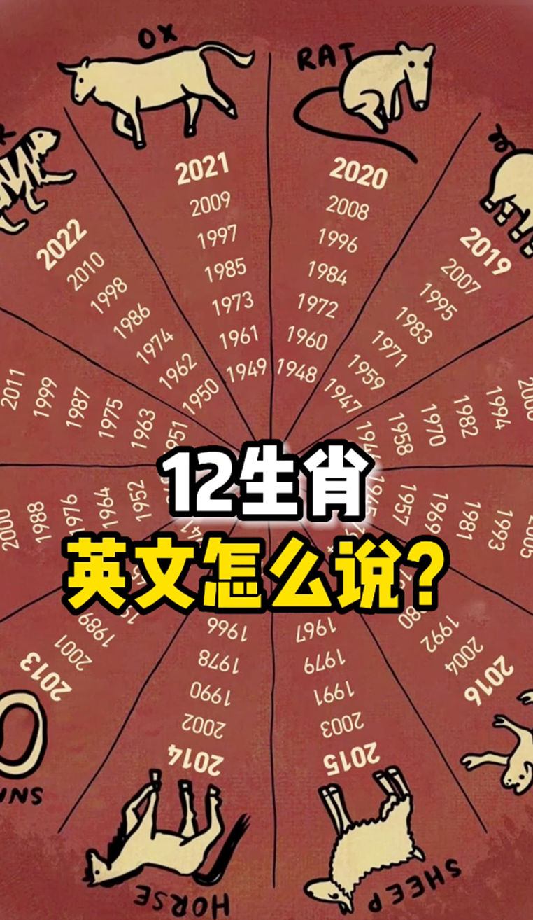 12生肖英文怎么说？ 